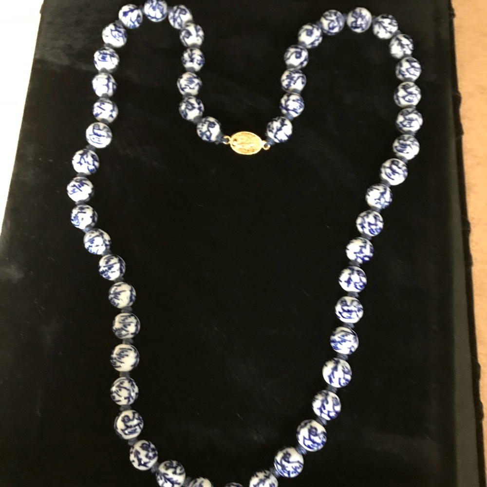 Antique Asian beaded necklace